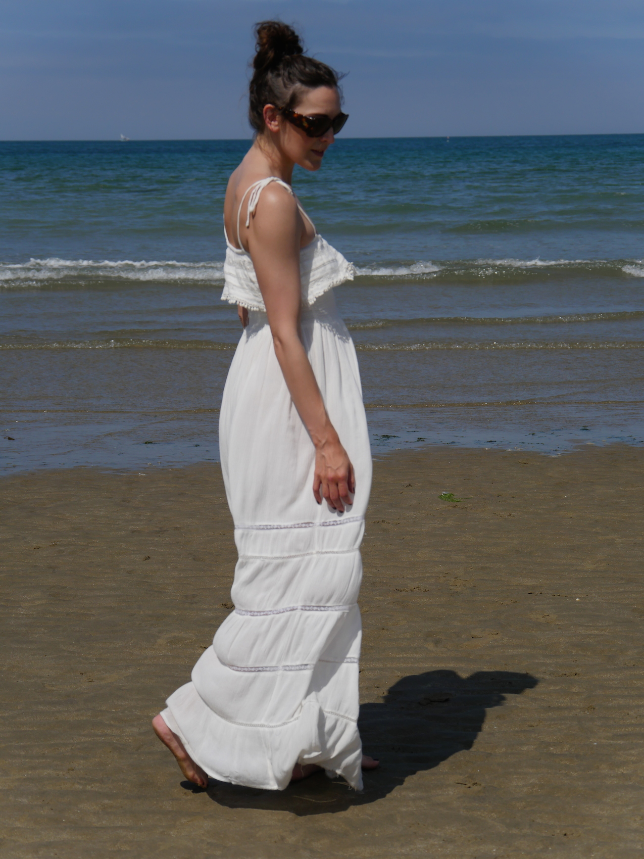 white maxi dress